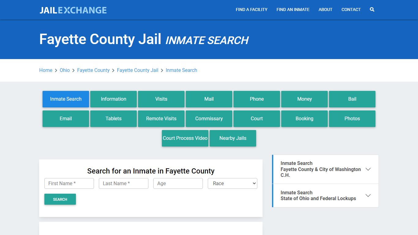 Fayette County Jail, OH Inmate Search: Roster & Mugshots